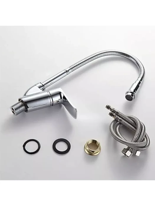 Смеситель Frud R43101, для кухни, с гибким изливом, аэратор, хром