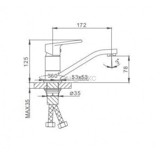 Смеситель для раковины Frap F4546