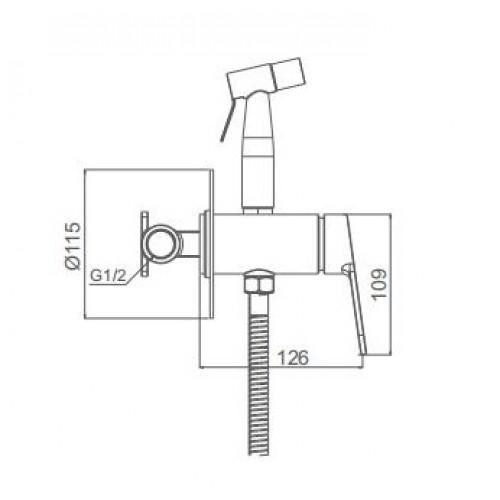 Смеситель гигиенический GAPPO G7299-30
