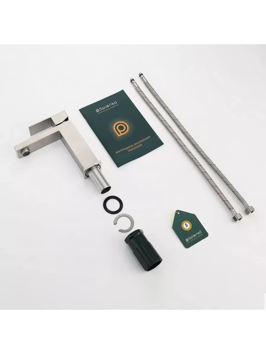 Смеситель для раковины Splenka S224.10.05, нержавеющая сталь SUS304
