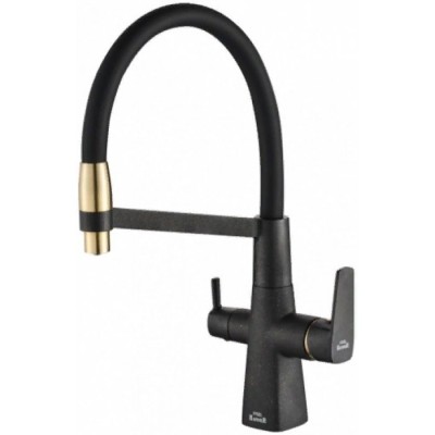 Смеситель для кухни ZORG Steel Hammer (SH 818-6 BLACK BR)