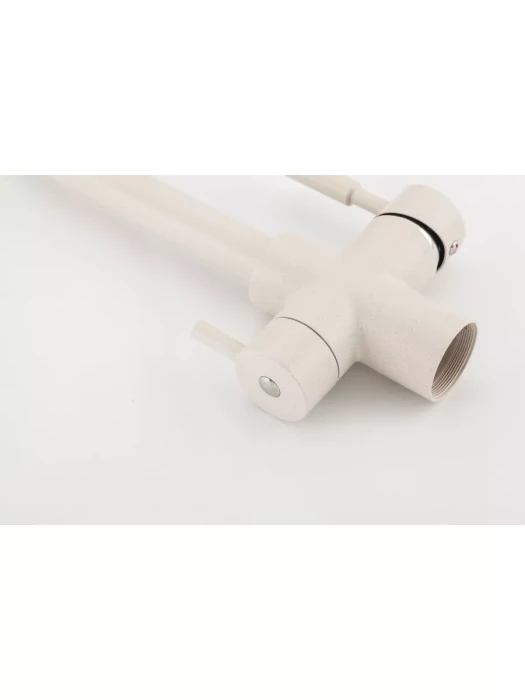 Смеситель Frap F4352-24, для кухни, со встроенным фильтром (краном) под питьевую воду, молочный