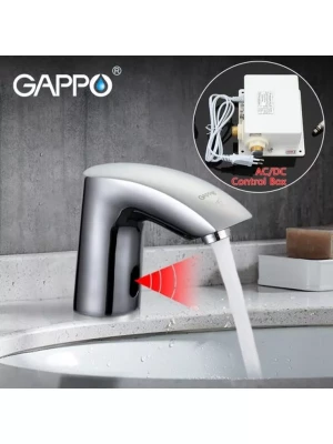 Сенсорный смеситель для раковины Gappo G518, латунь, цвет хром