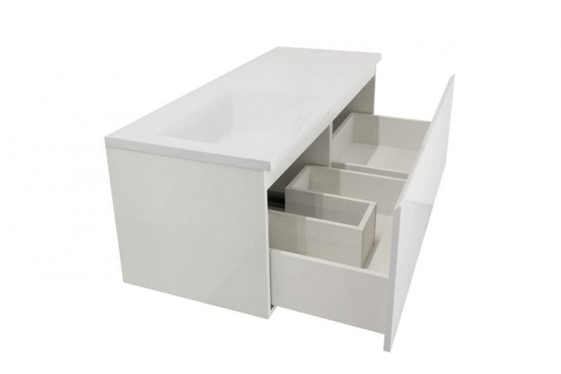 Комплект мебели Dallas Luxe 1400х482  подвесной 1 ящик (ШхГхВ) 1392х476х430 (левый)
