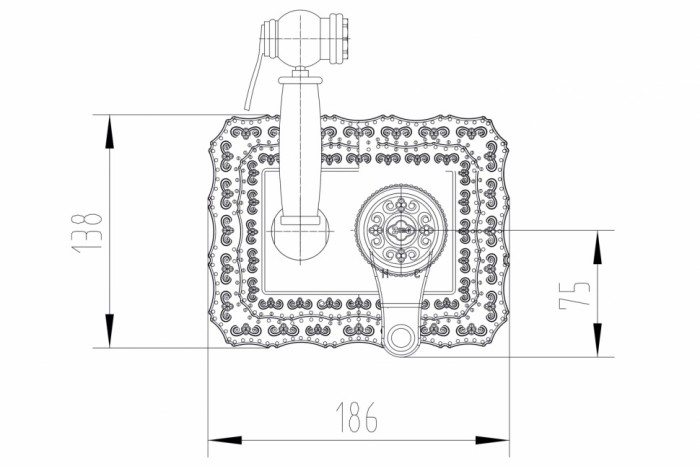 Смеситель для биде ZORG Zorg Antic (A 116 BD-SL)