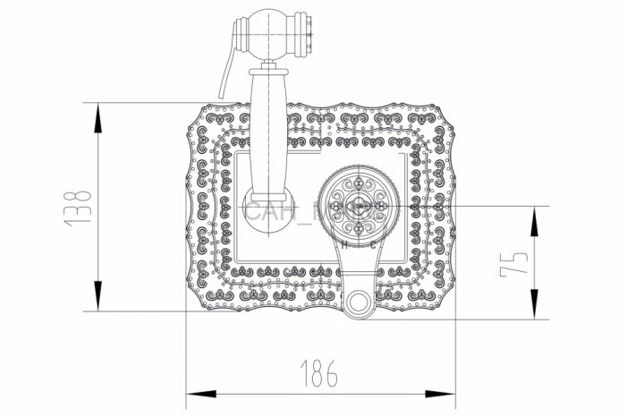 Смеситель для биде ZORG Zorg Antic (A 116 BD-SL)