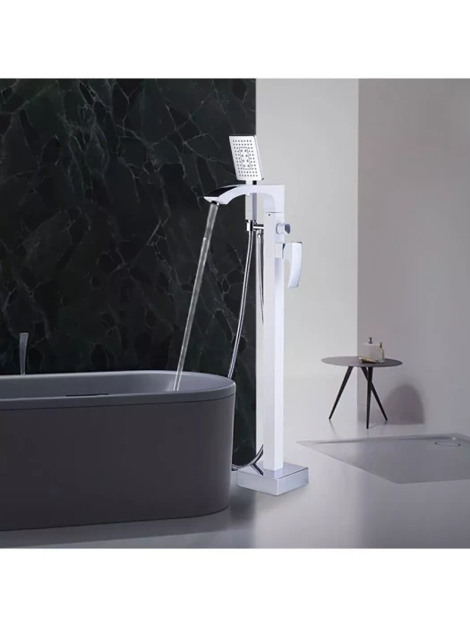 Смеситель для ванны Gappo G3007-8 напольный, с душем, латунь, хром