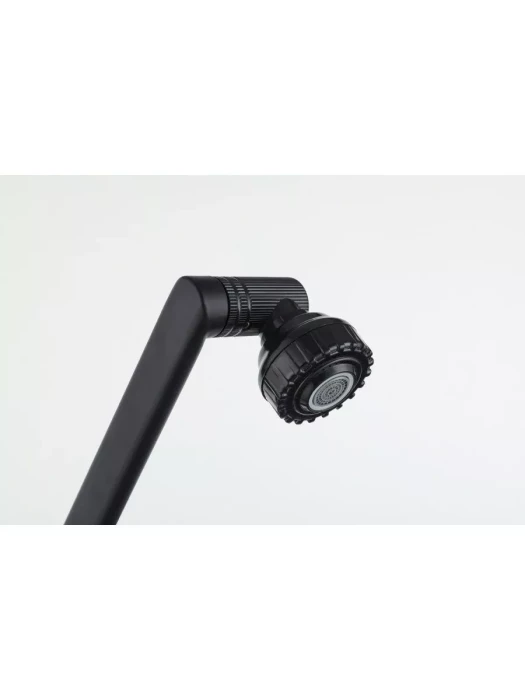 Смеситель для раковины Frud R10052-6 однорычажный, с поворотным изливом, черный