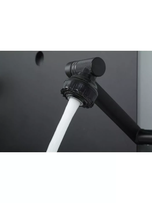 Смеситель для раковины Frud R10052-6 однорычажный, с поворотным изливом, черный