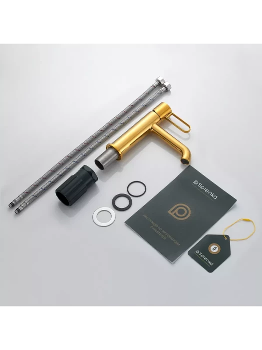 Смеситель Splenka S03.10.23, для раковины, латунь, аэратор, фиксированный излив