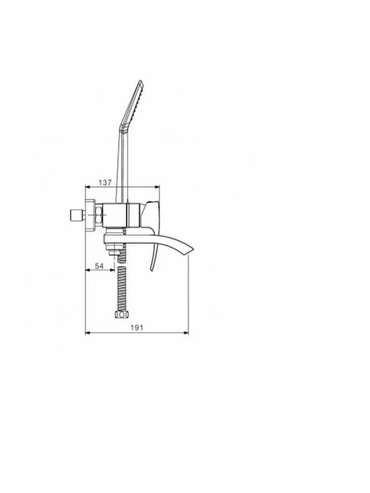 Смеситель для ванны с коротким изливом Gappo Jacob G3207, латунь, хром