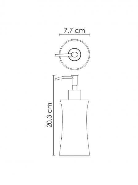 Дозатор для жидкого мыла WasserKraft K-7699 серия Salm