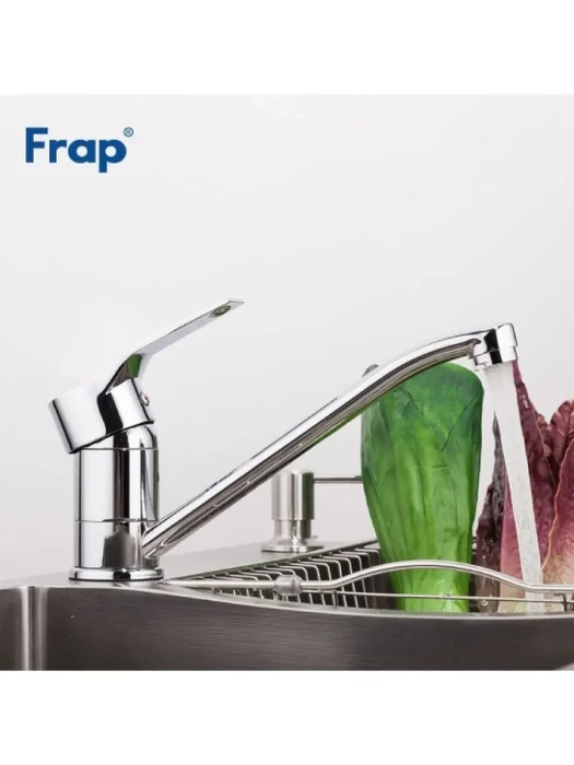 Смеситель кухонный Frap F4963 H63, с поворотным изливом, латунный