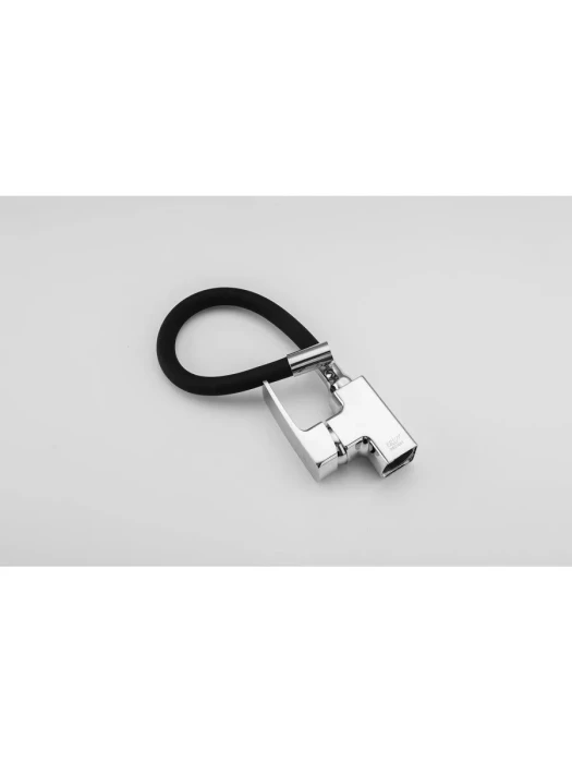 Смеситель для кухни Frud R43151-6, с гибким изливом, однорычажный, черный/хром