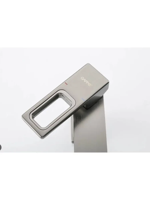 Смеситель для раковины Gappo G1017-9 оружейная сталь