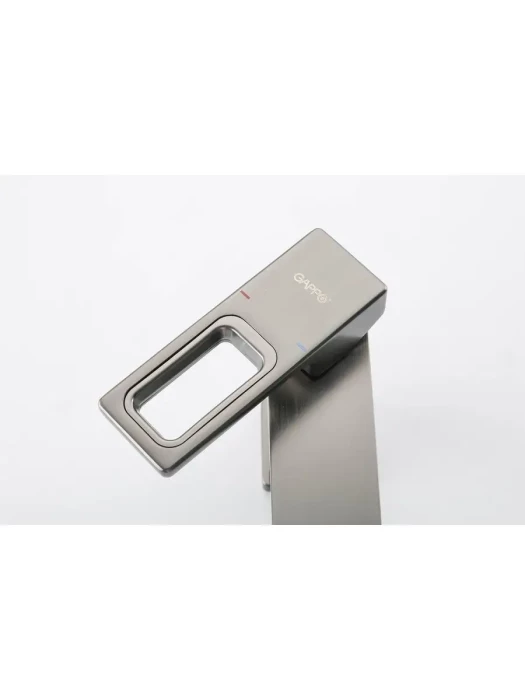 Смеситель для раковины Gappo G1017-9 оружейная сталь