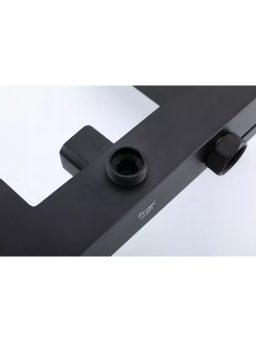 Душевая стойка со смесителем Frap F24802-16 с тропическим душем, черный