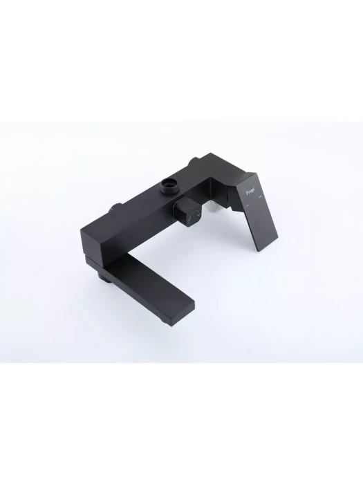 Душевая стойка со смесителем Frap F24802-16 с тропическим душем, черный