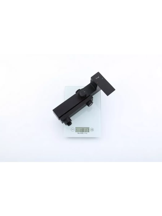 Душевая стойка со смесителем Frap F24802-16 с тропическим душем, черный
