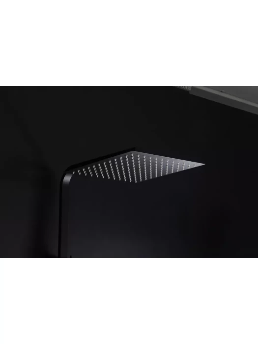 Душевая стойка со смесителем Frap F24802-16 с тропическим душем, черный