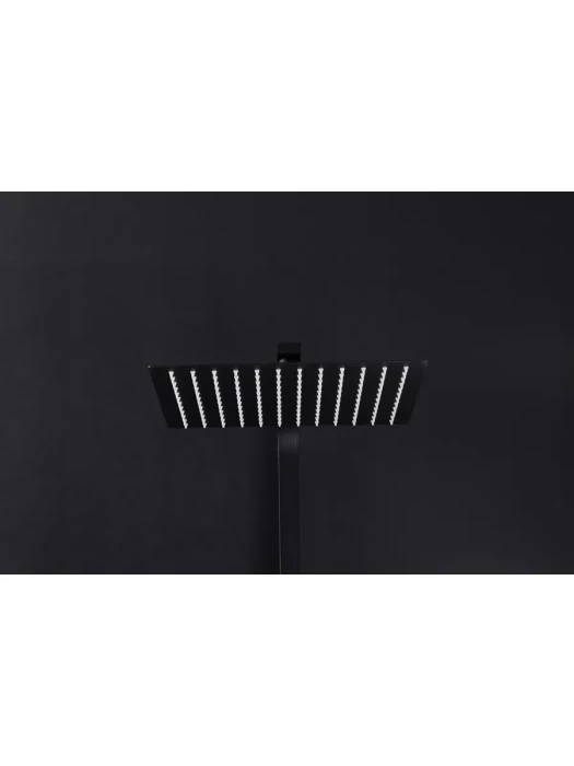 Душевая стойка со смесителем Frap F24802-16 с тропическим душем, черный