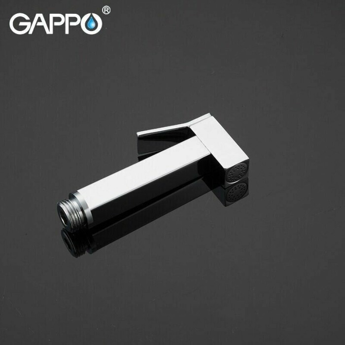 Смеситель с гигиеническим душем встраиваемый Gappo G7207-8, латунь, цвет белый/хром