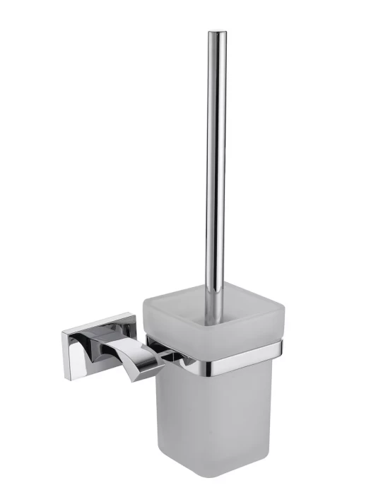 Ершик для унитаза Gappo G0710, настенный, с креплением, стекло, серебристый
