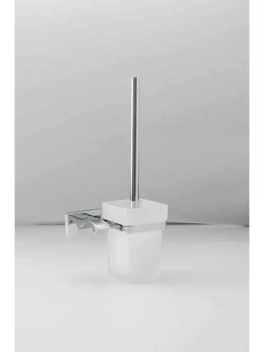 Ершик для унитаза Gappo G0710, настенный, с креплением, стекло, серебристый