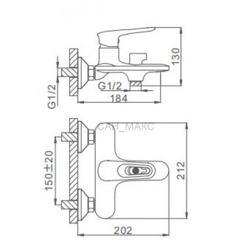 Смеситель для ванны Frap F3249