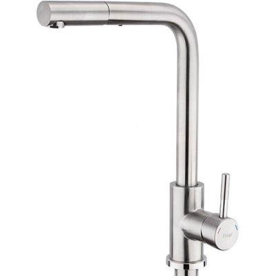 Смеситель с выдвижной лейкой для кухни Frap F60899
