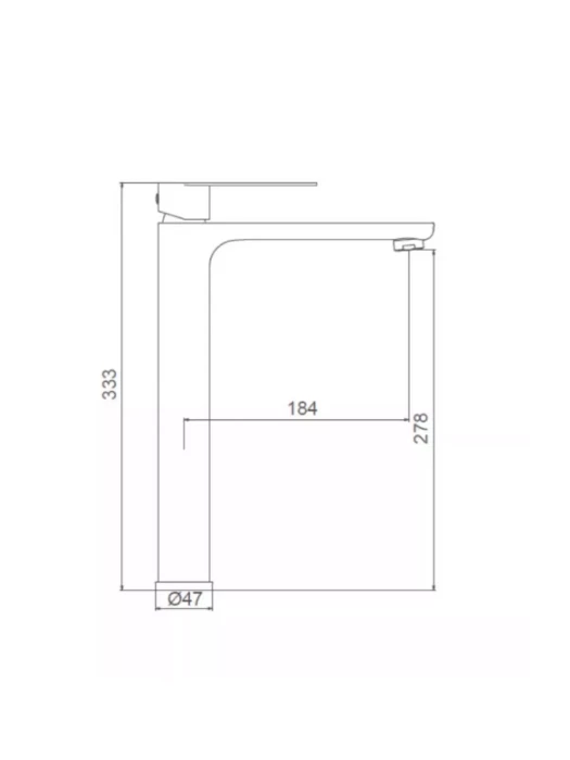 Смеситель для раковины Frap F10806-29, нержавеющая сталь, однорычажный, матовый