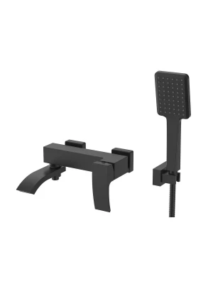 Смеситель для ванны с коротким изливом Gappo Jacob G3207-6, латунь в чёрном цвете