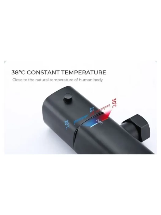 Душевая система Gappo G2495-76 настенная, латунь, черный, матовый