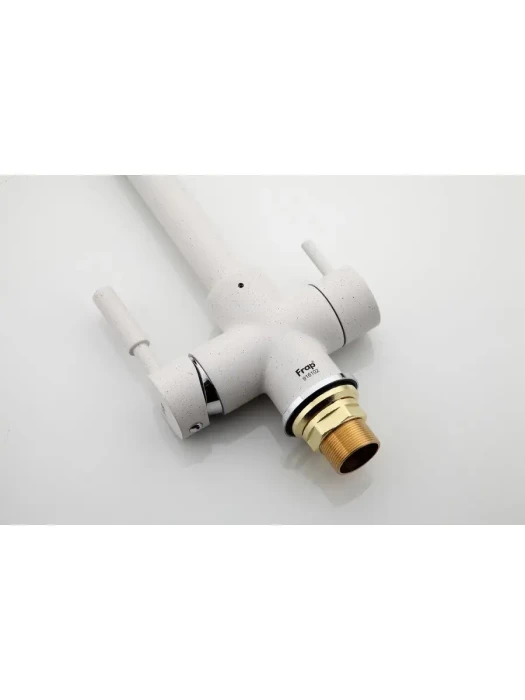 Смеситель Frap F4352-8, для кухни, со встроенным фильтром (краном) под питьевую воду, белый