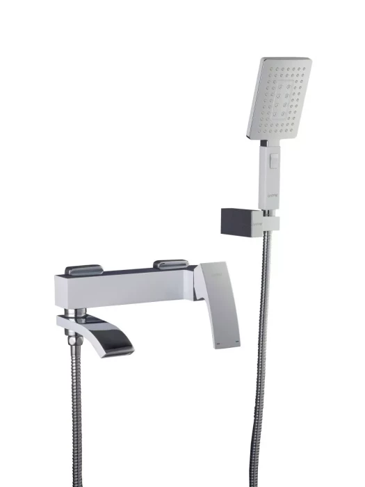 Смеситель для ванны с коротким изливом Gappo Jacob G3207-8, латунь, в белом цвете