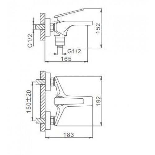 Смеситель для ванны Frap F3257