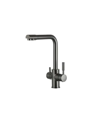 Смеситель для кухни Frap F4352-9, под фильтр, цвет оружейная сталь