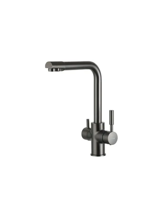 Смеситель для кухни Frap F4352-9, под фильтр, цвет оружейная сталь