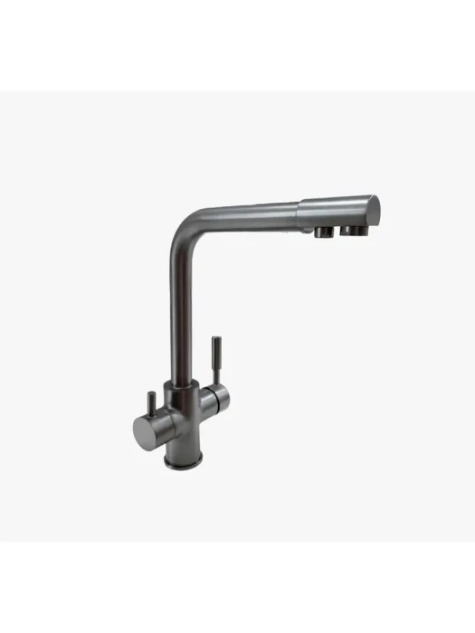 Смеситель для кухни Frap F4352-9, под фильтр, цвет оружейная сталь