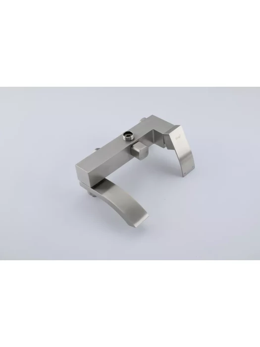 Душевая стойка со смесителем Frap F24803-1 с тропическим душем, цвет сатин