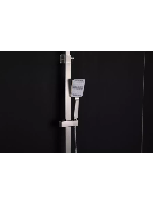 Душевая стойка со смесителем Frap F24803-1 с тропическим душем, цвет сатин