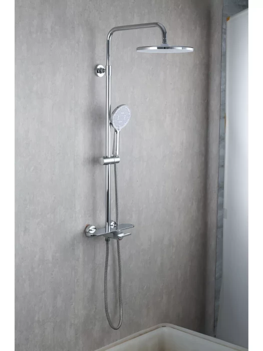 Душевая система Gappo G2495-91, тропический душ, латунь, серый