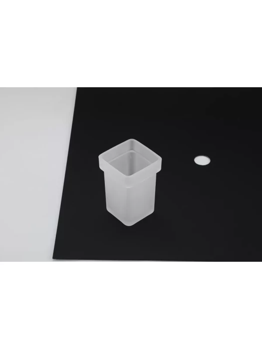 Ершик для унитаза Gappo G0710-9, настенный, с креплением, латунь, стекло, серый