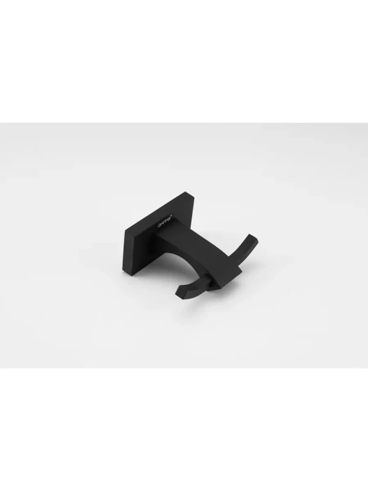 Крючок Gappo G0705-26 для ванной, двойной, латунь, черный матовый