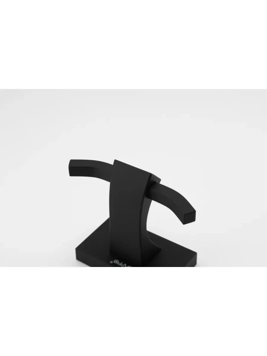 Крючок Gappo G0705-26 для ванной, двойной, латунь, черный матовый