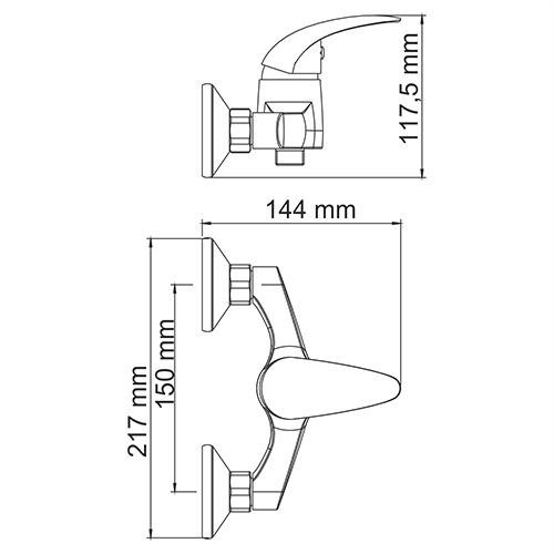 Смеситель для душа Wasserkraft 2602
