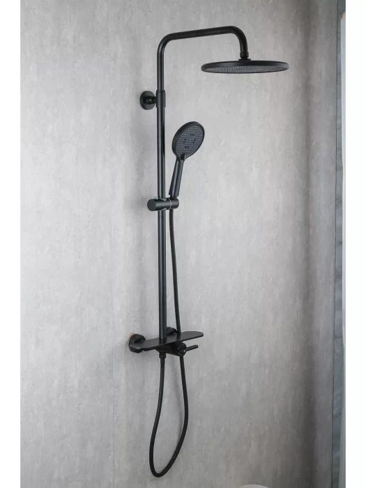 Душевая система Gappo G2495-96, тропический душ, латунь, черный