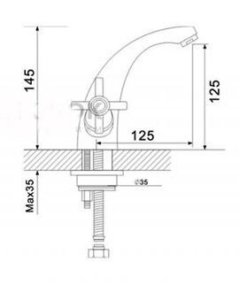 Смеситель для раковины Frap F1024