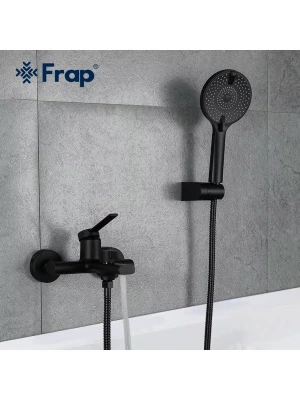 Смеситель для ванны Frap F3267-6, латунь, PVD покрытие, черный