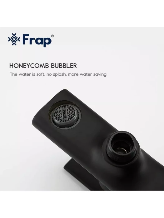 Смеситель для ванны Frap F3267-6, латунь, PVD покрытие, черный